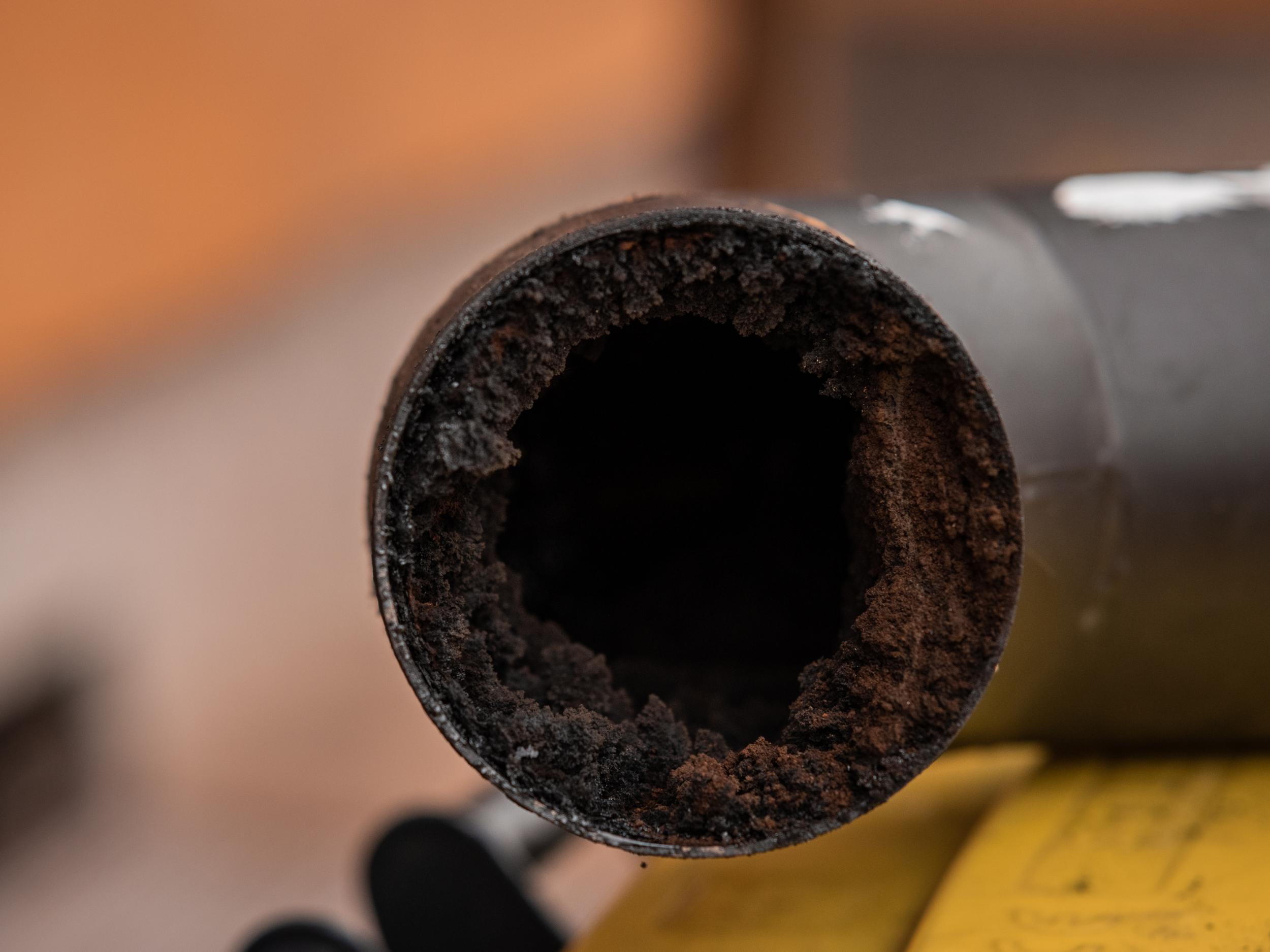 Dangerous creosote build up should be professionally removed!